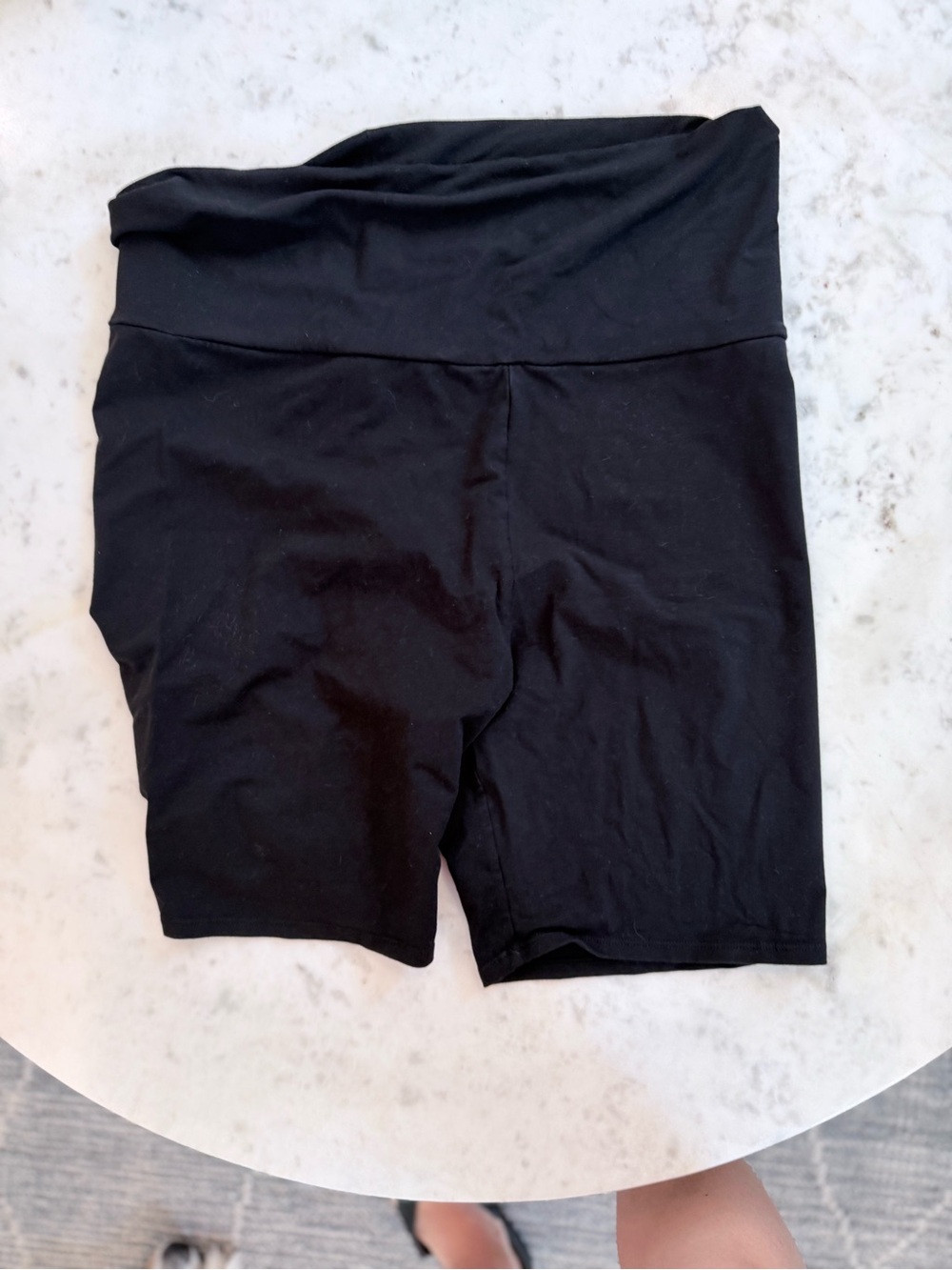 Hatch Black High-Rise Bike Shorts